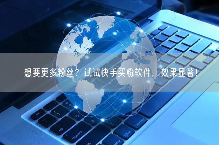 想要更多粉丝?试试快手买粉软件,效果显著!