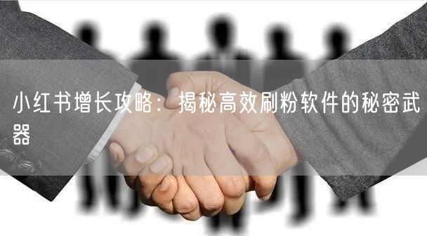 小红书增长攻略:揭秘高效刷粉软件的秘密武器