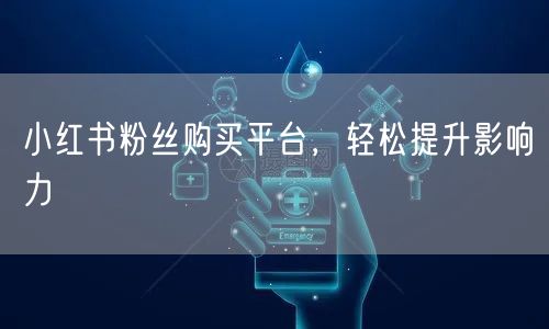 小红书粉丝购买平台，轻松提升影响力